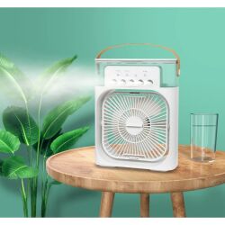 Air Cooler Buzlu Hava Üfleyen Led Işıklı Usb Taşınabilir Fan - 1