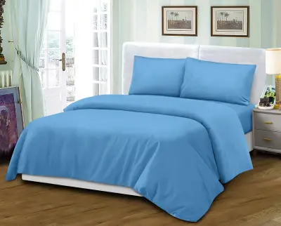 Mikrosaten Nevresim Takımı Çift Kişilik Düz Renk - 3