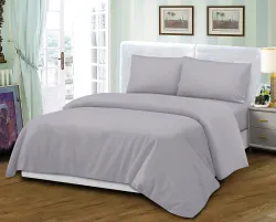 Mikrosaten Nevresim Takımı Tek Kişilik Düz Renk - 1