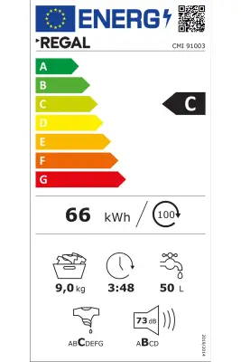 Regal Beyaz 9 Kg Çamaşır Makinesi CMI 91002 - 7