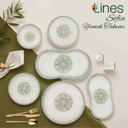 Lines 28 Parça Porselen Yemek Takımı