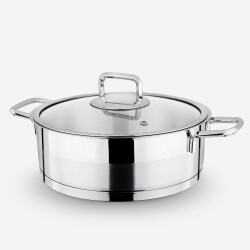 Lines 24Cm Silver Pot