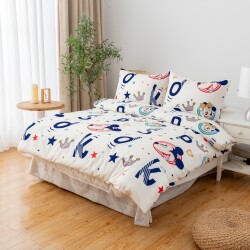 Micro Satin Double Duvet Cover Set - Mickey Mouse