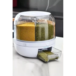 Rotatable Dry Food and Pulses Organizer