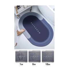 Oval Süper Emici Banyo Paspas