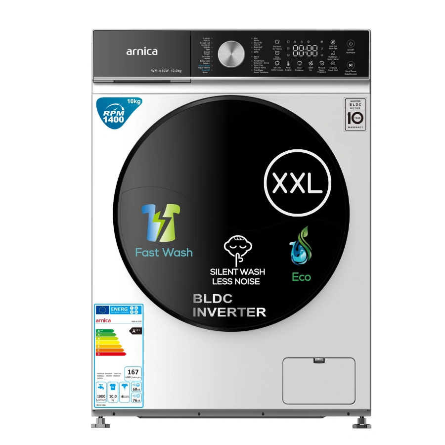 ARNICA WM-A10W 10 KG İnverter Çamaşır Makinesi