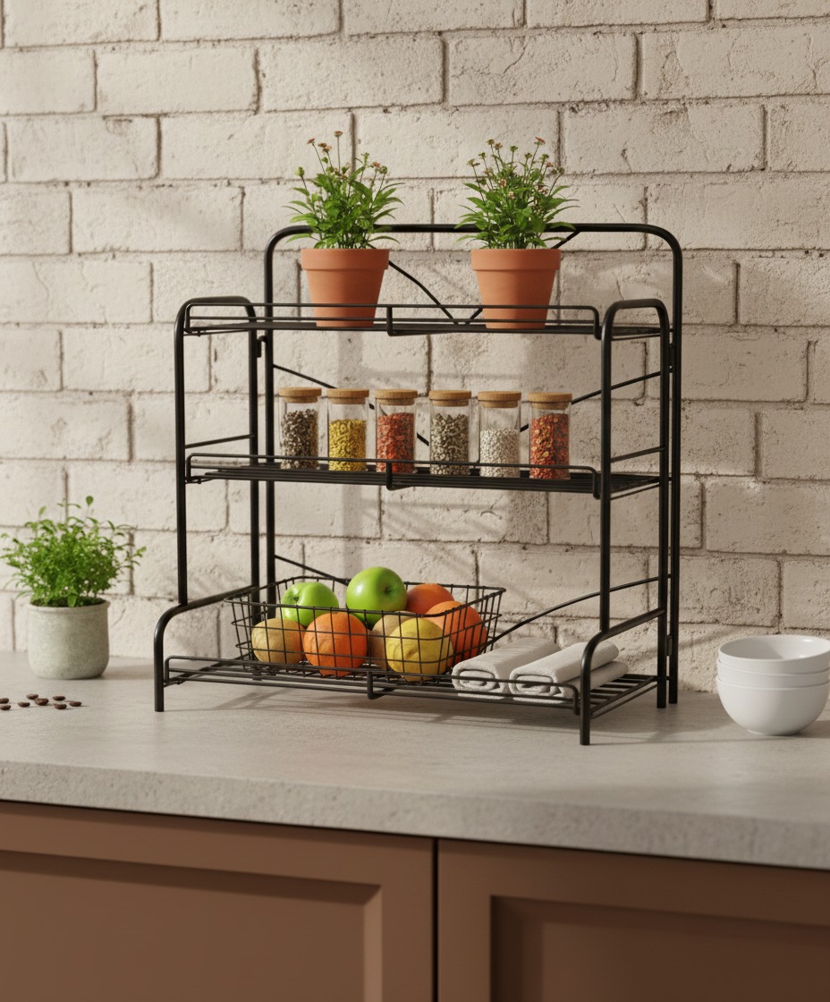 3 Gözlü Multifonksiyonel Raf MJ-3036