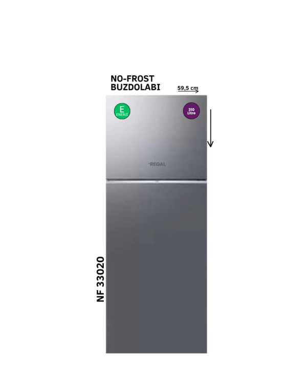 Regal NF 33020 SİLVER BUZDOLABI NO-FROST