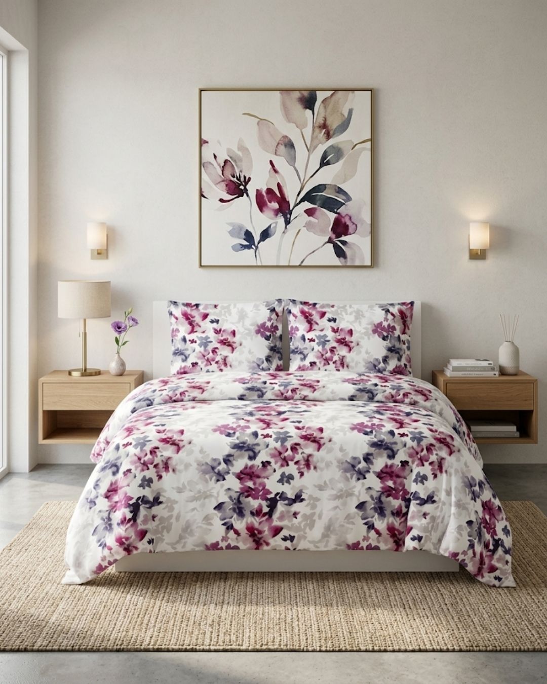 Mikro Saten Nevresim Takımı Tek Kişilik 105x200 Desenli 