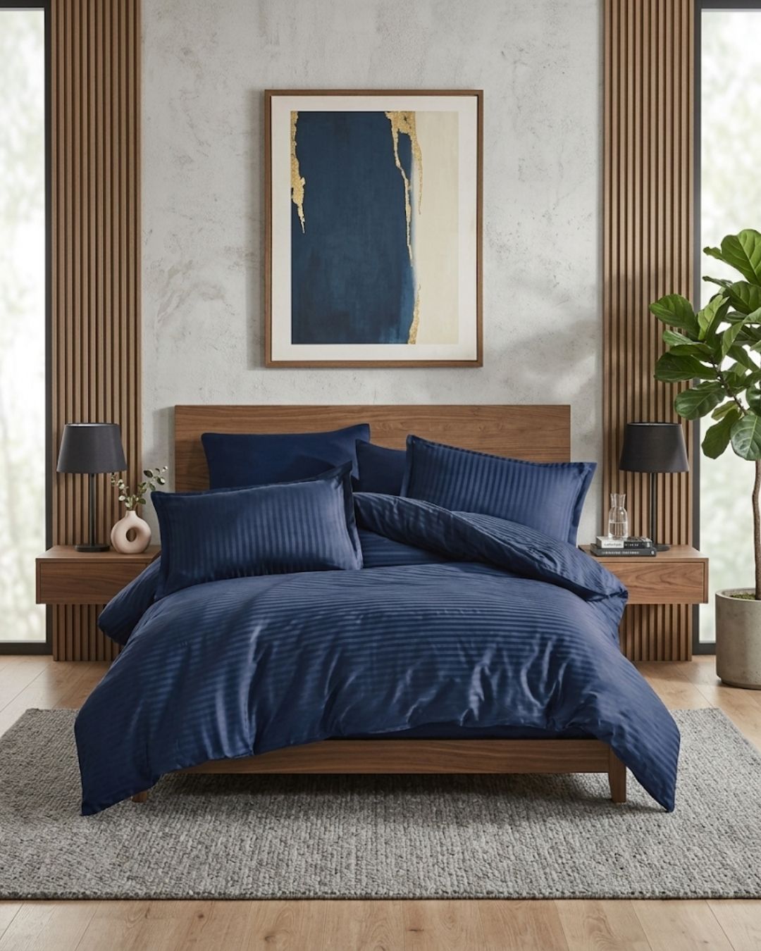 Orkide Delux Bambu Saten Nevresim Takımı Çift Kişilik (165x200)
