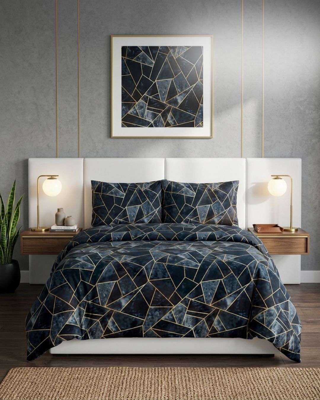 Mikro Saten Nevresim Takımı Tek Kişilik 105x200 Desenli 