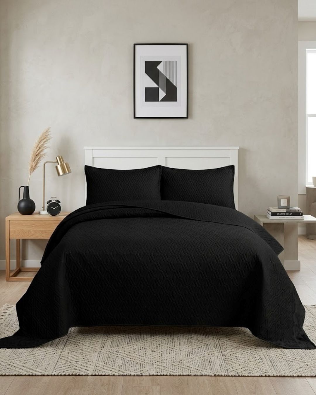 Lüx Yatak Örtüsü 220x240 Yastık Kılıflı 
