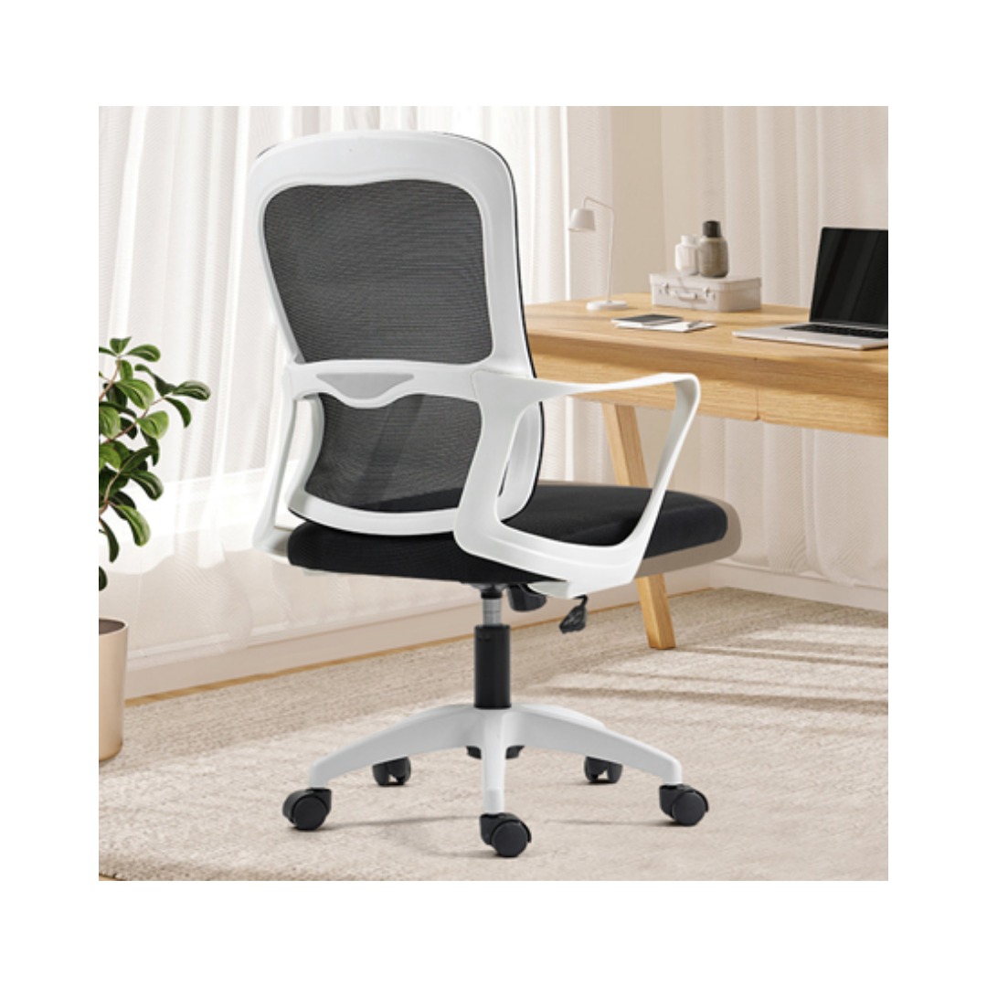 YT-803 Başlıksız Beyaz Ofis Koltuğu