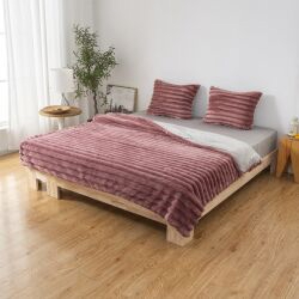 Layla Rabbit Fur Düvet Nevresim Takımı Kışlık