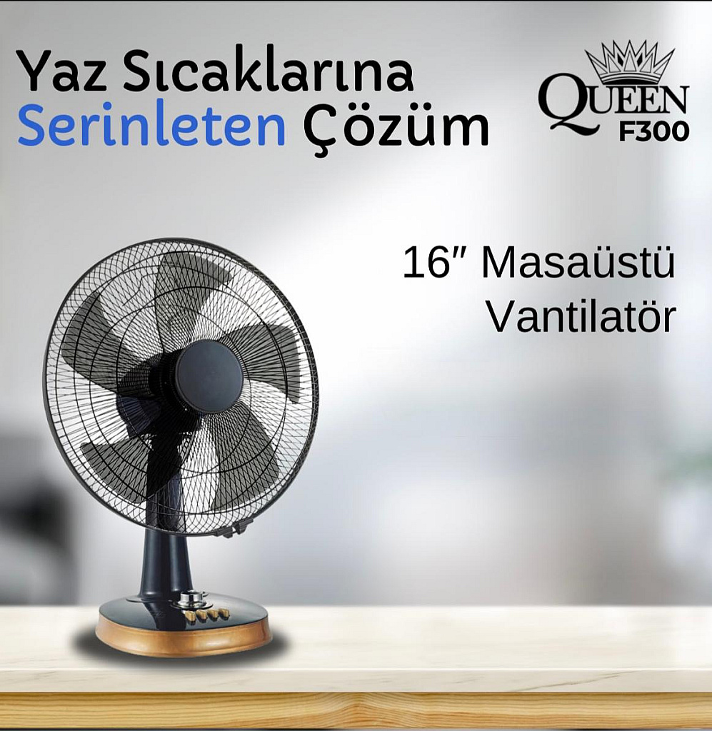16'' QUEEN F400 MASA VANTILATORU