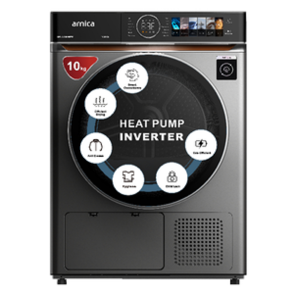 ARNICA DR-A1059HPW 10 KG Silver Full Touch Kurutma Makinesi