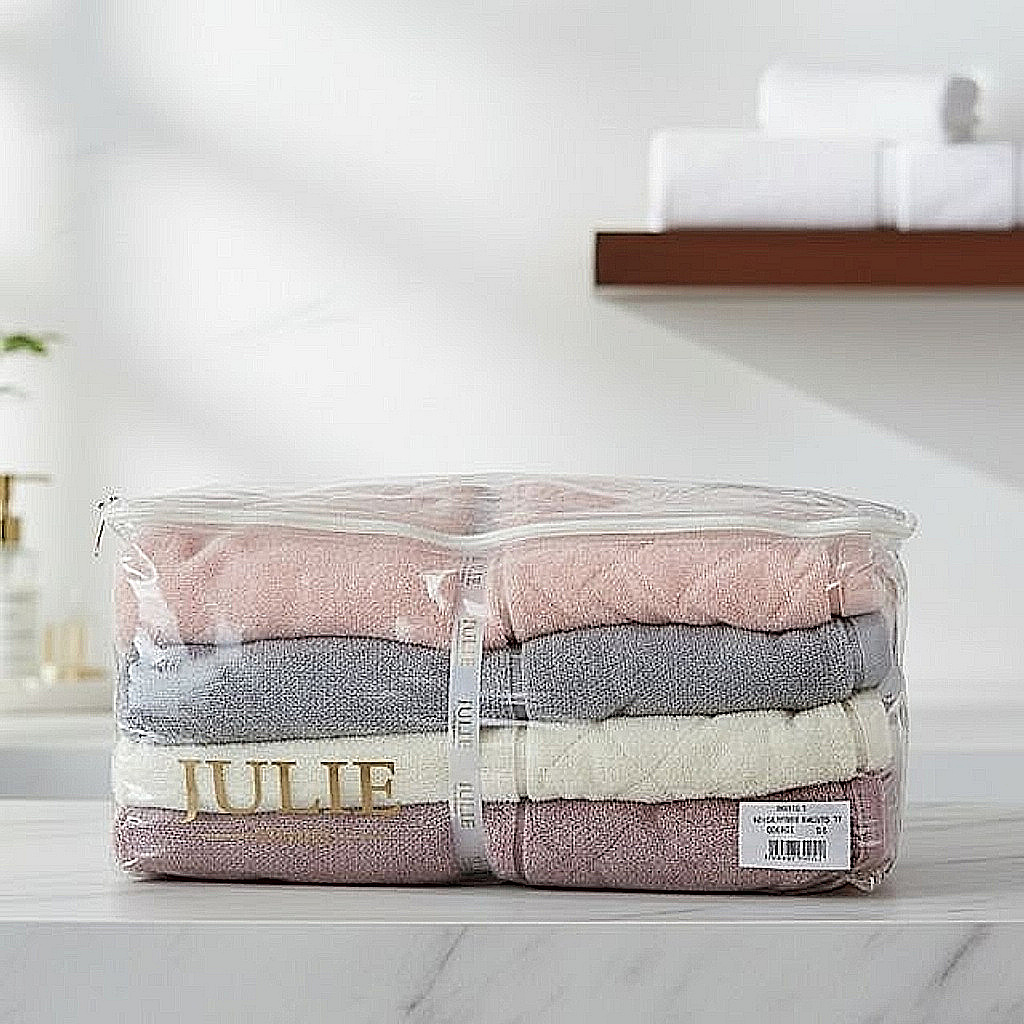 JULIE ASYA 4LU 70X140 KADIFE HAVLU