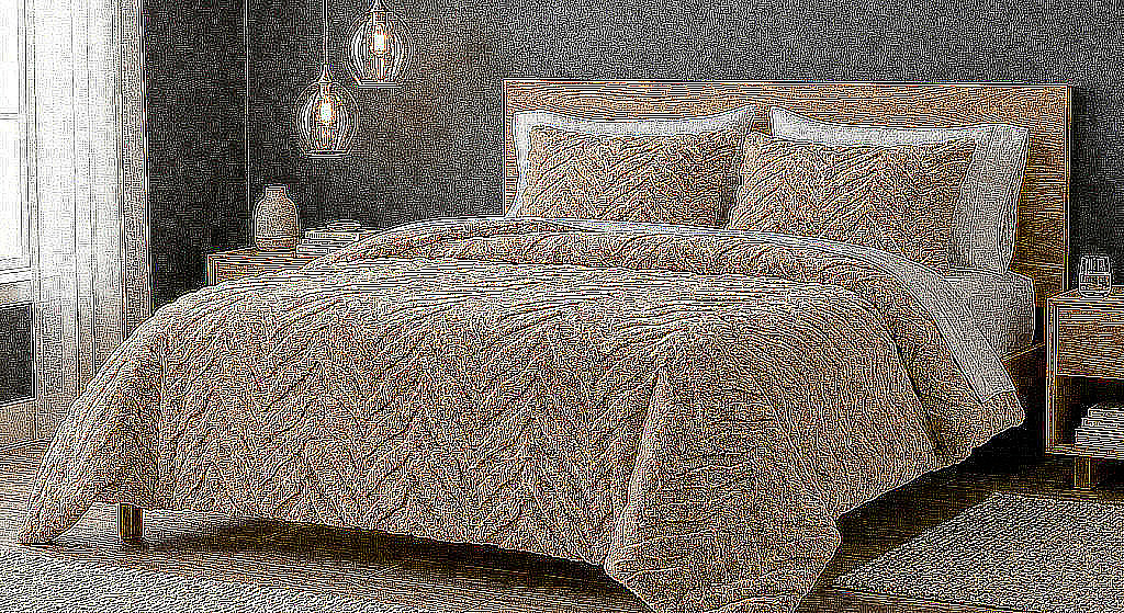 Merinos Kürk Comferter Set
