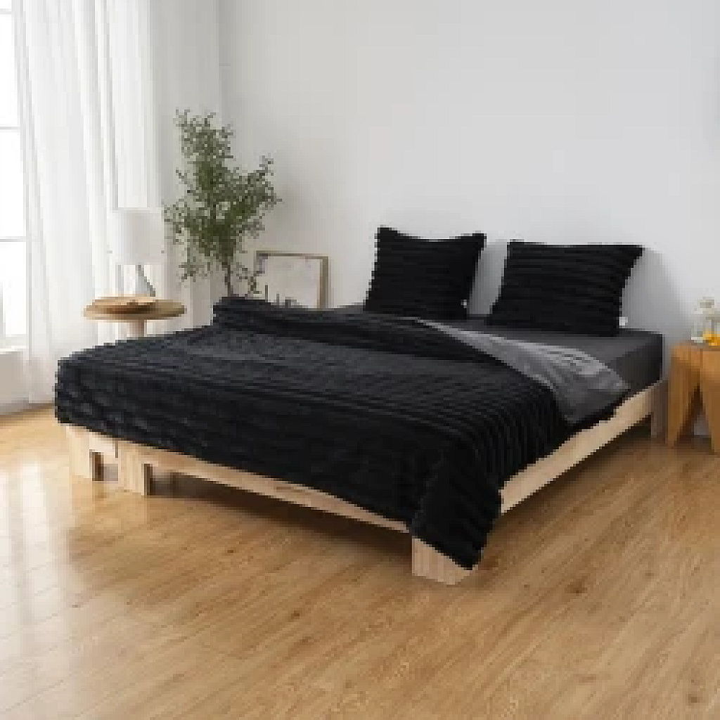 Defne Rabbit Fur Düvet Nevresim Takımı Kışlık