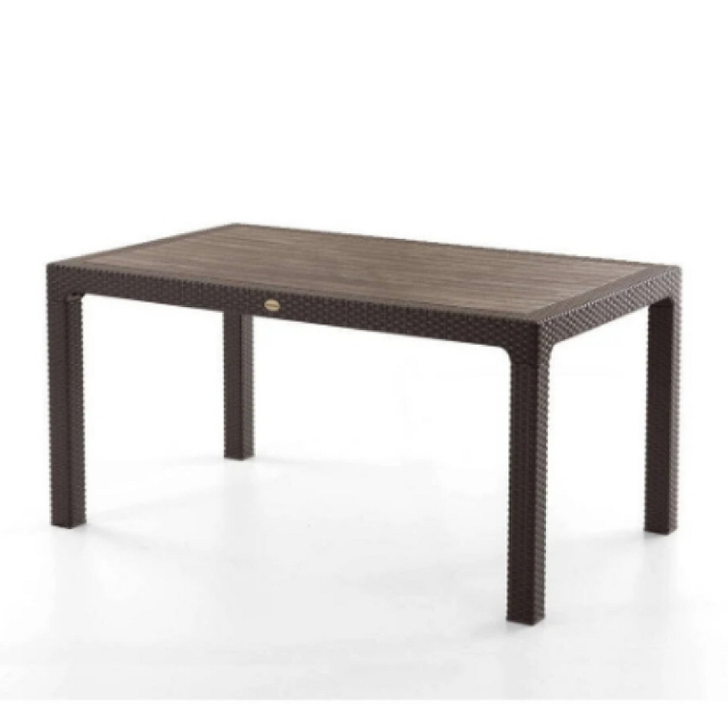 HENIVER 90X150 CAMSIZ MASA KAHVE-GRI