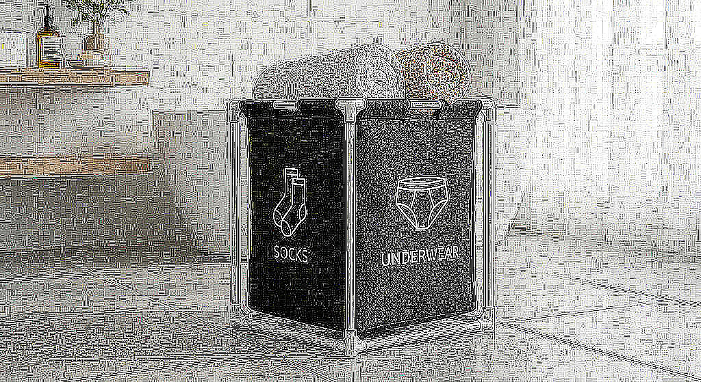 YH6664-A Tek Gözlü Kirli Çamaşır Sepeti
