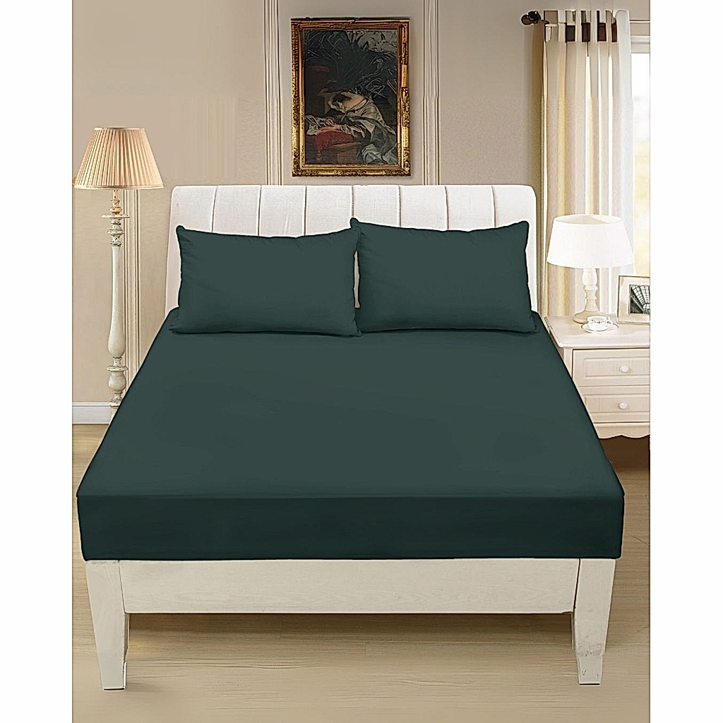 Mikro Saten Fitted Set Battal Boy 180x200 Düz Renk 