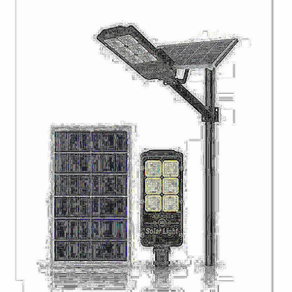 500W Solar Sokak Lambası - A55
