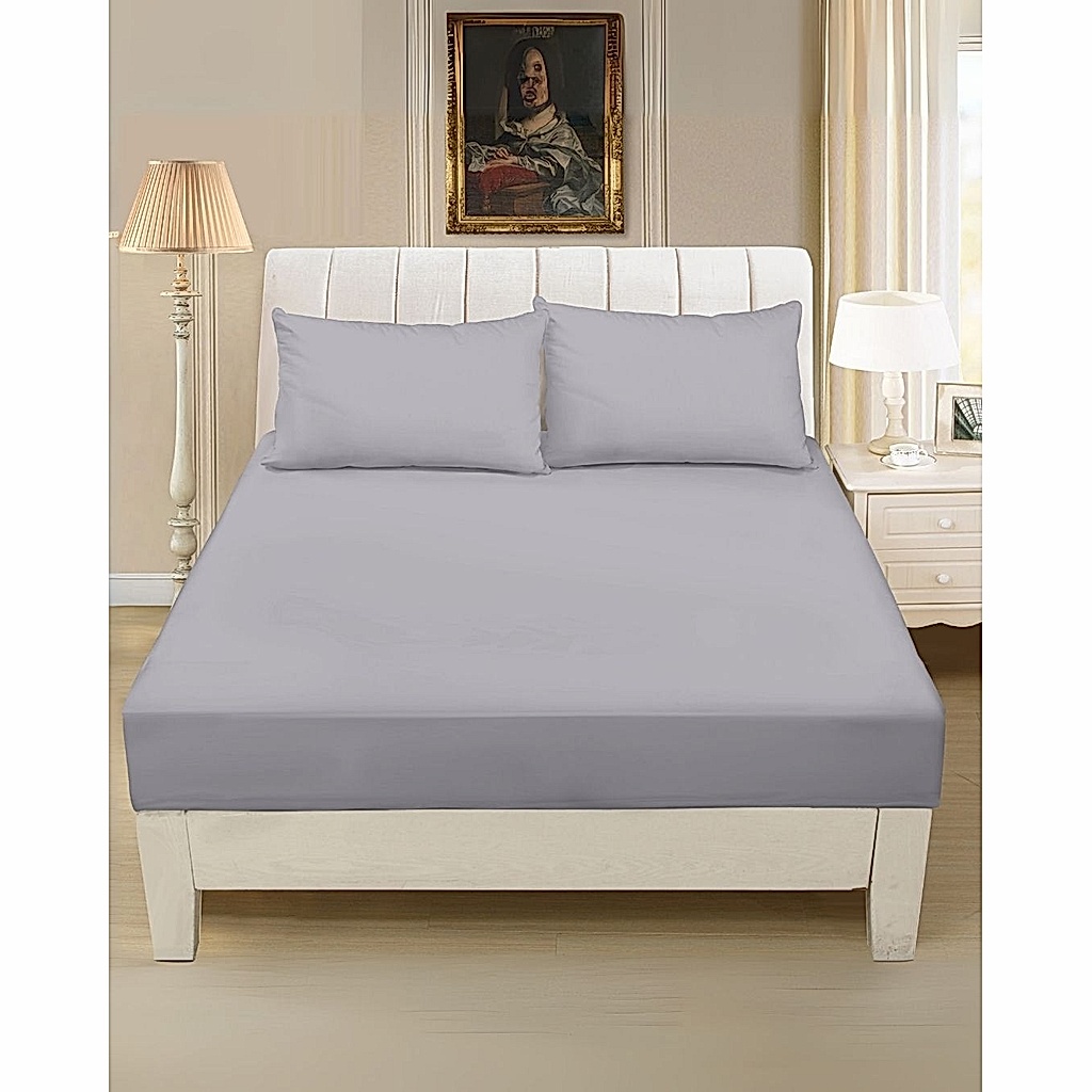 Mikro Saten Fitted Set Çift Kişilik 165x200 Düz Renk 