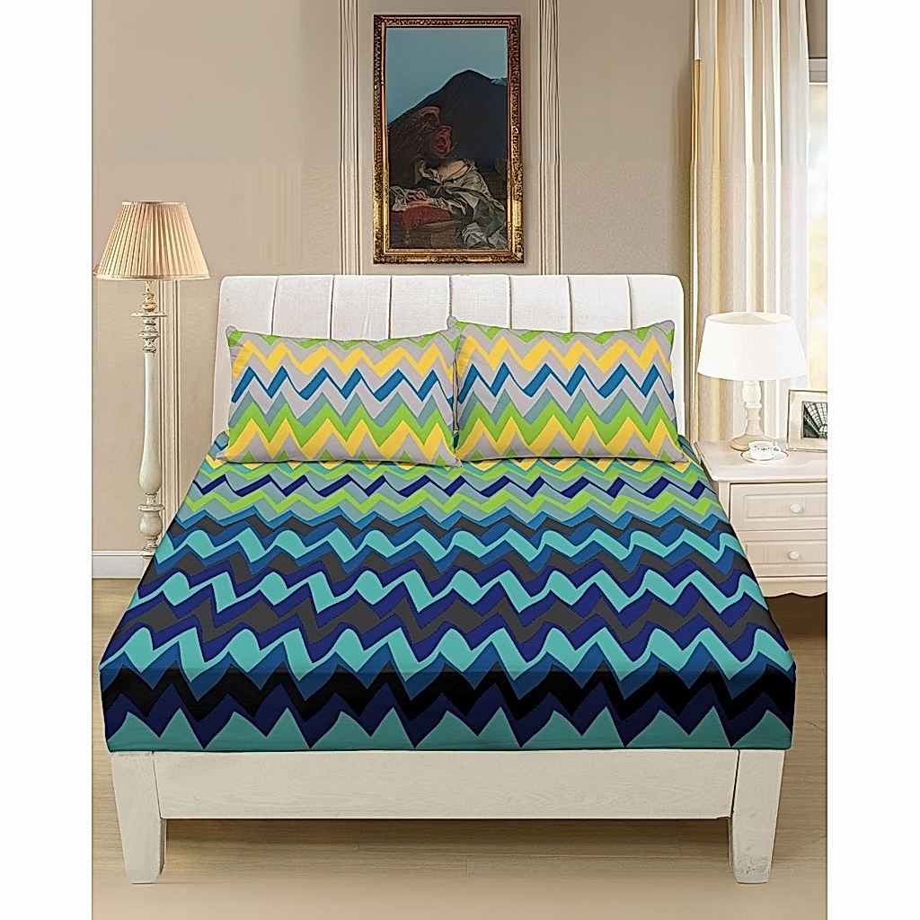 Mikro Saten Fitted Set Battal Boy 180x200 Desenli 