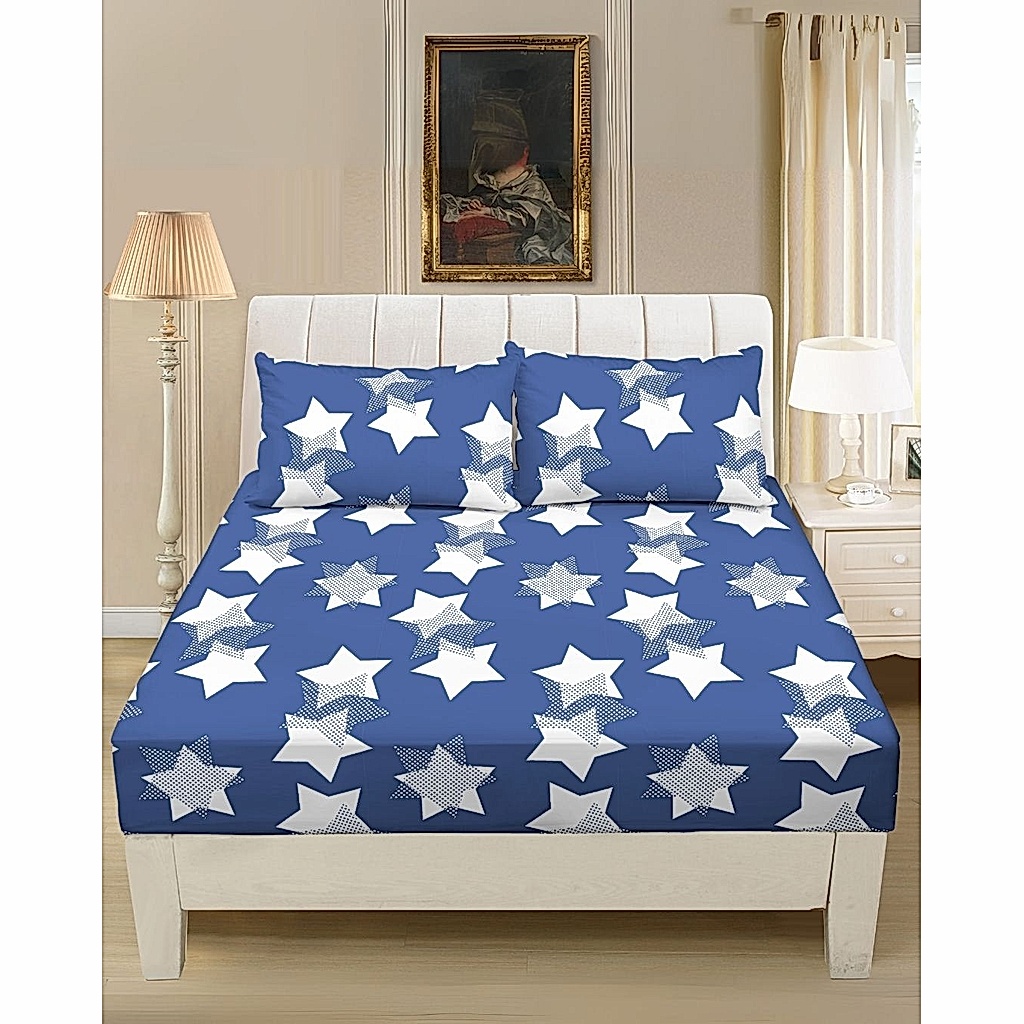 Mikro Saten Fitted Set Battal Boy 180x200 Desenli 