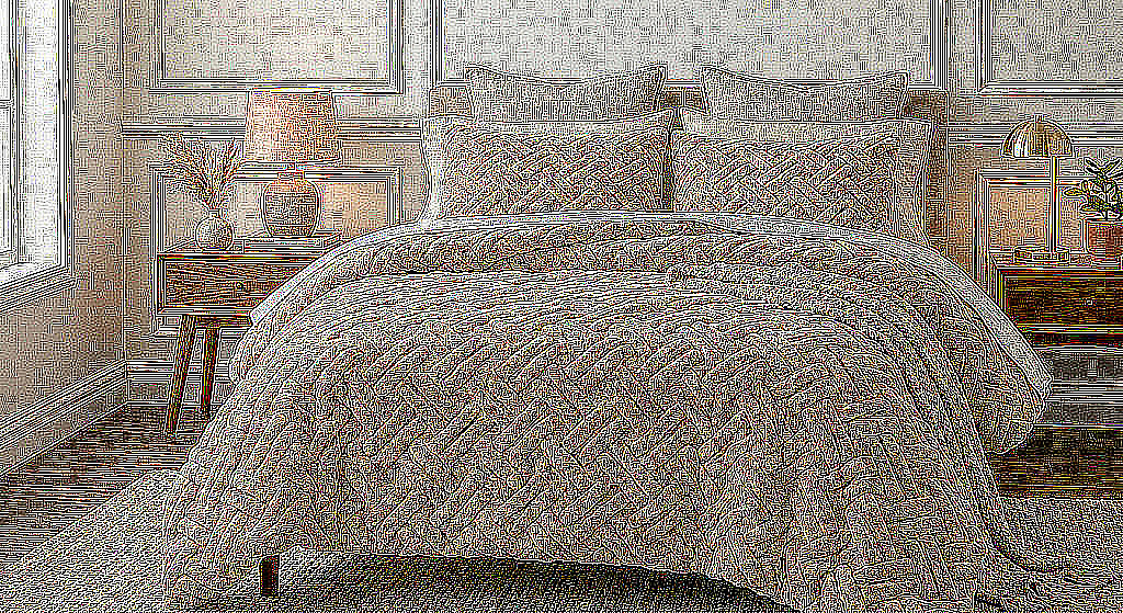 Merinos Kürk Comferter Set 
