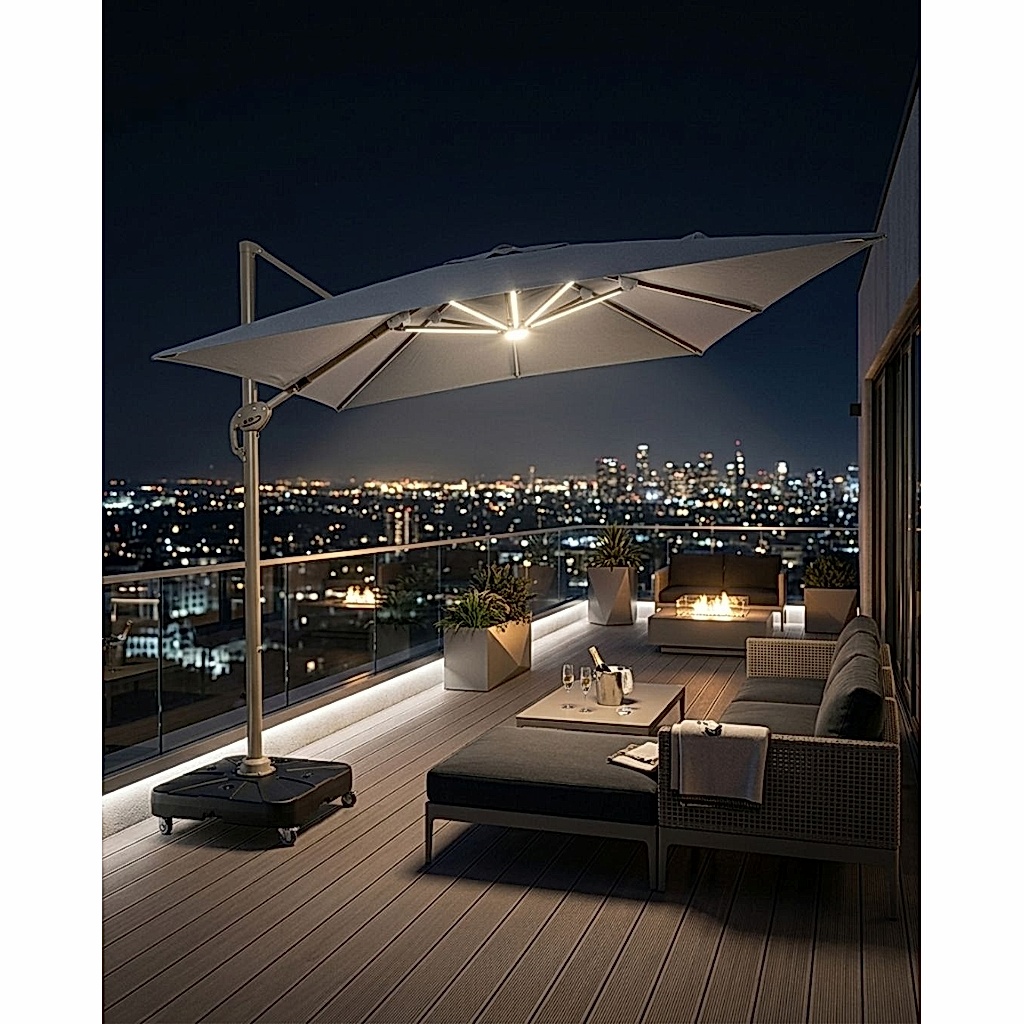 3X3M LUXURY ROMAN LED ŞEMSİYE