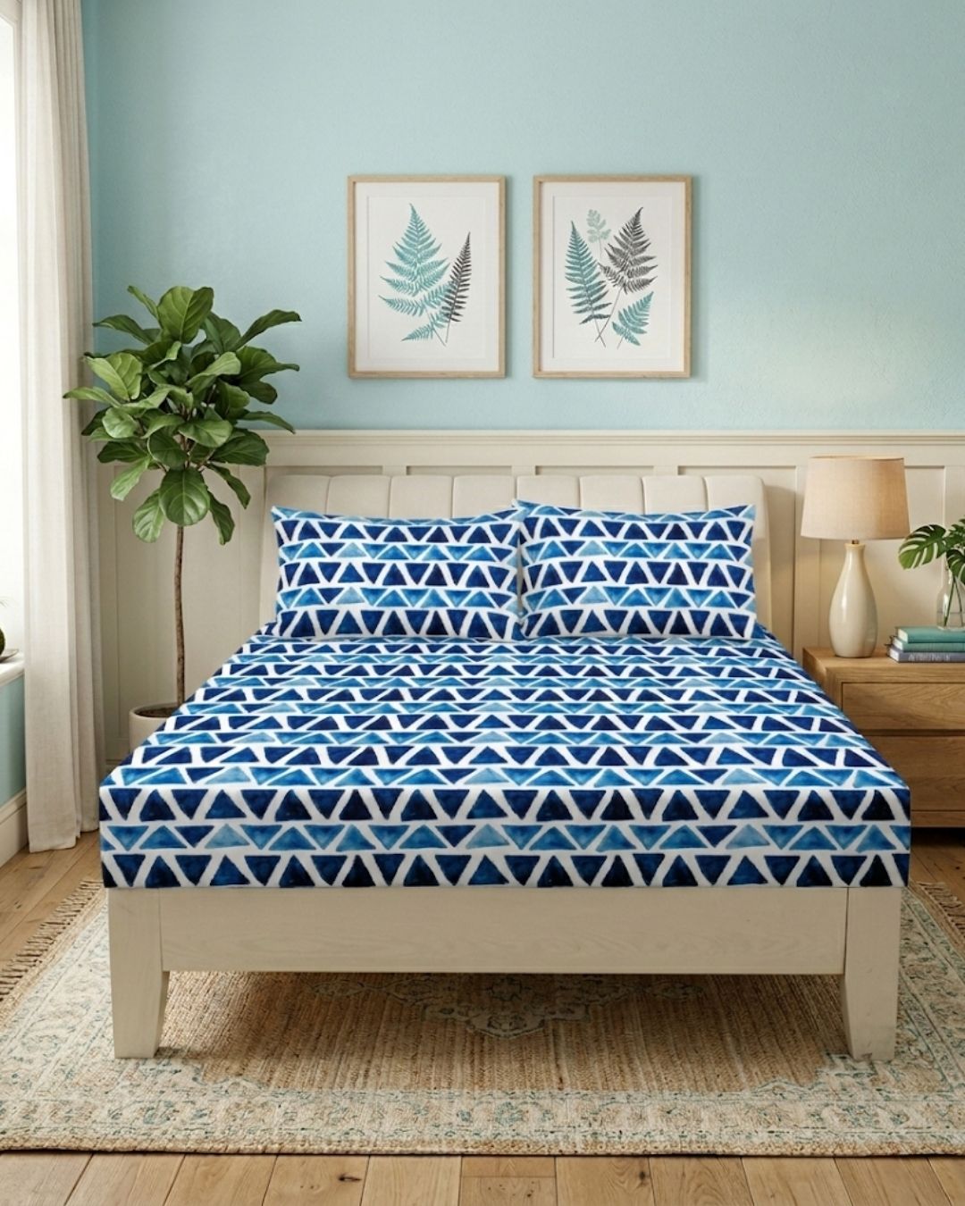 Mikro Saten Fitted Set Battal Boy 180x200 Desenli 