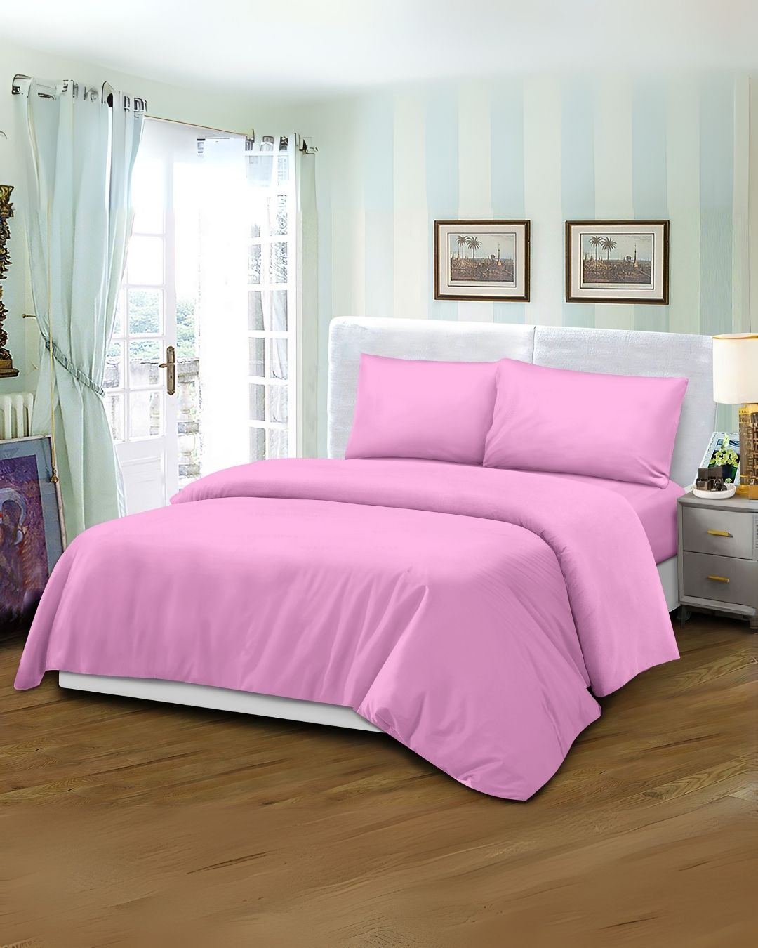 Mikro Saten Nevresim Takımı 1.5 Kişilik (125x200) Renkli