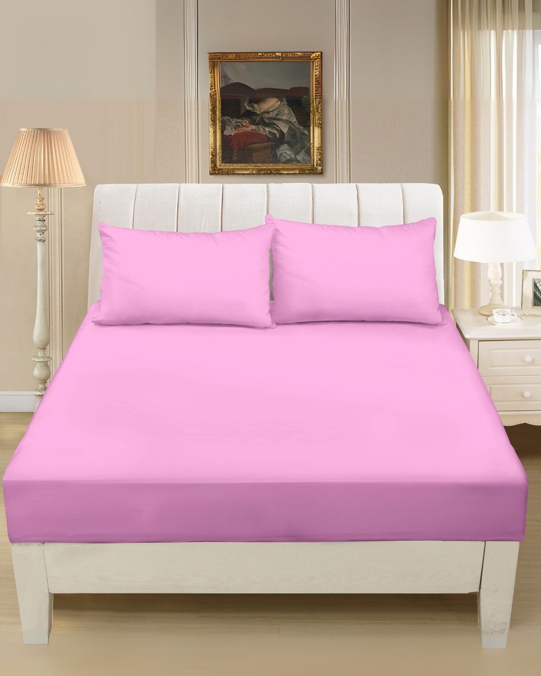 Mikro Saten Nevresim Takımı Battal Boy 180x200 Düz Renk