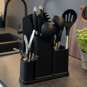 ETM 20 PARCA EREASTHQS SIYAH MUTFAK SETI